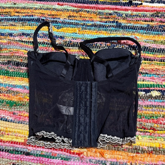 Vintage 1999 Victoria’s Secret Black Lace Bustier – 34C - Picture 2 of 6